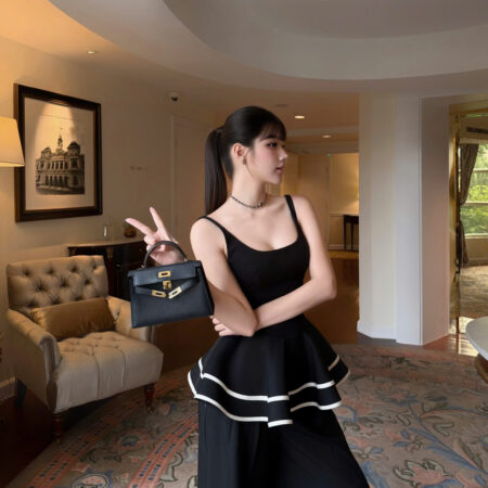 A- SET PEPLUM VIỀN ĐÔI