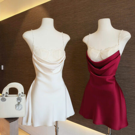 A- ĐẦM LỤA ĐÍNH ĐÁ NGỰC
